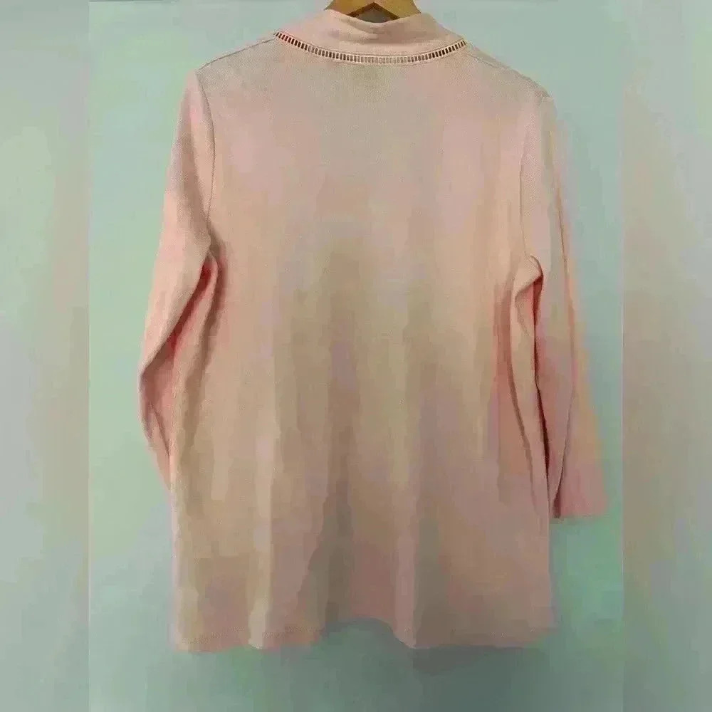 Rafaella Pink Open Front Cardigan - Picture 5 of 5